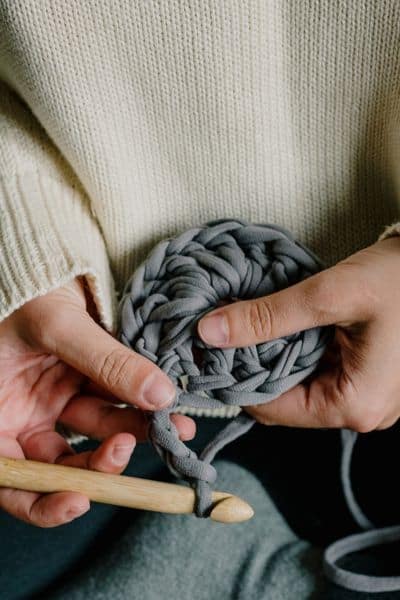 women crocheting