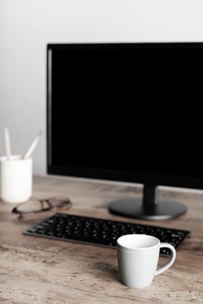 home office clean and neat